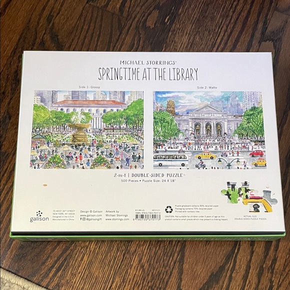 NEW Springtime at the Library Puzzle - 500 Pieces - Picture 2 of 3